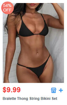 Bralette Thong String Bikini Set